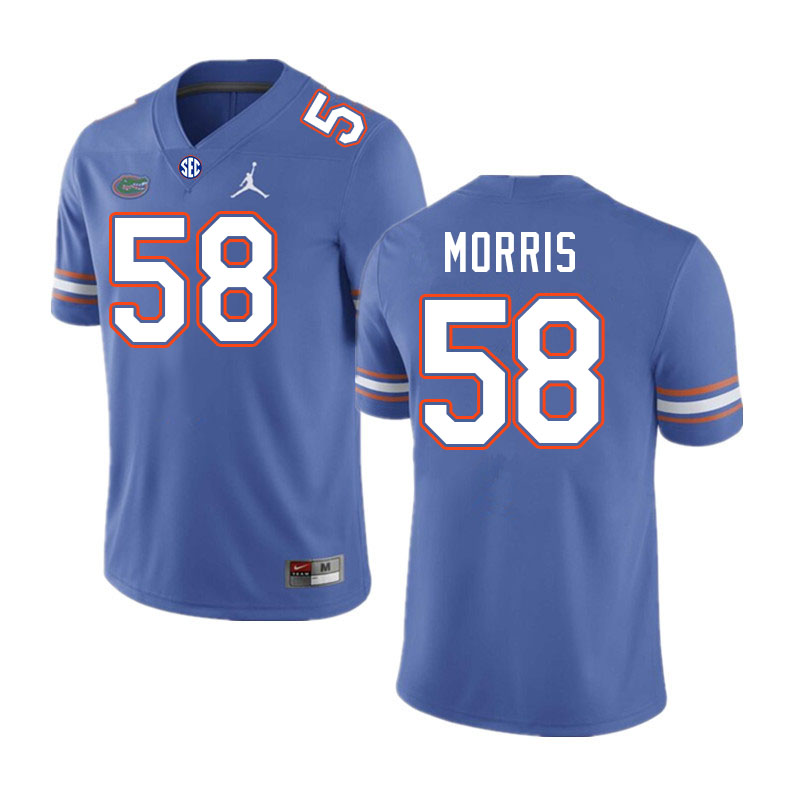 Men #58 Andre Morris Florida Gators College Football Jerseys Stitched-Royal